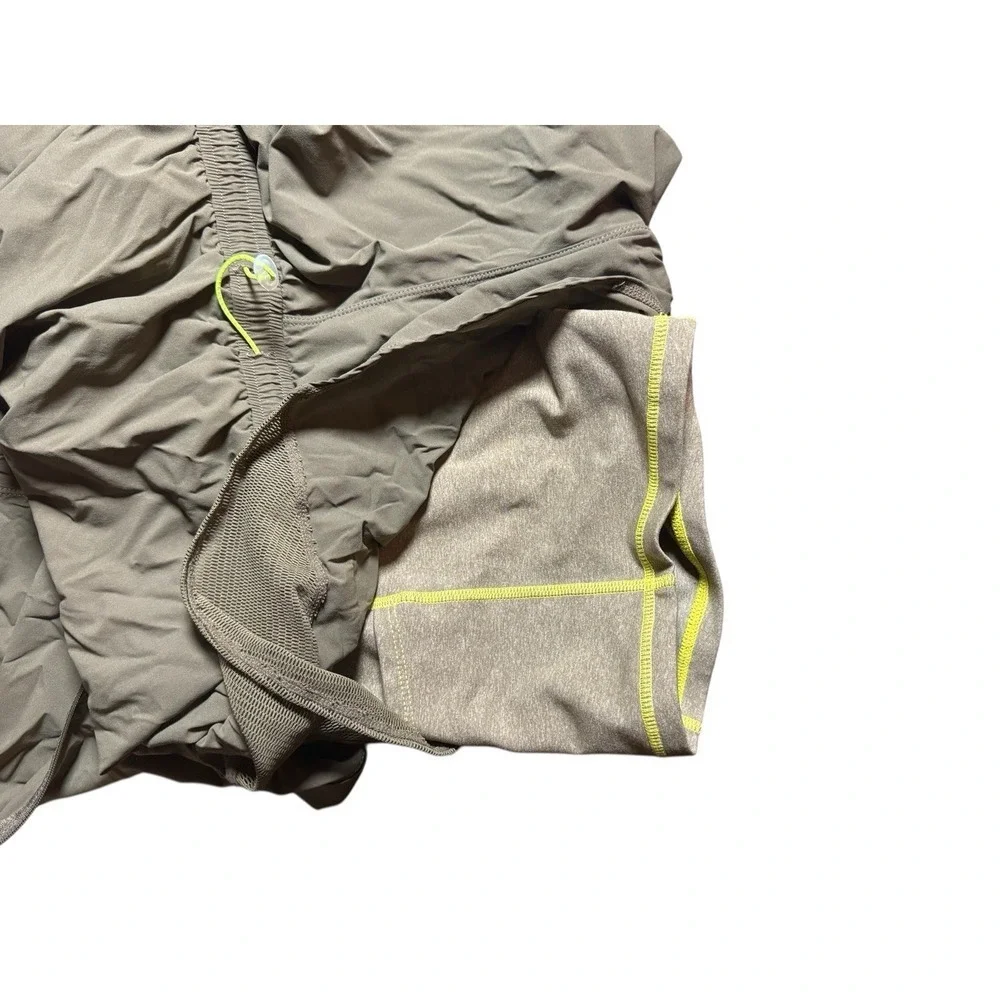 Free People Going For A Runsie‎ Olive Green Sleeveless Hooded Shorts Romper XS